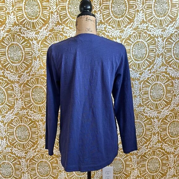 Soft Surroundings Delia Mixed Buttons V-Neck Jersey Lightweight Jacket/Top Sz S - Picture 8 of 10